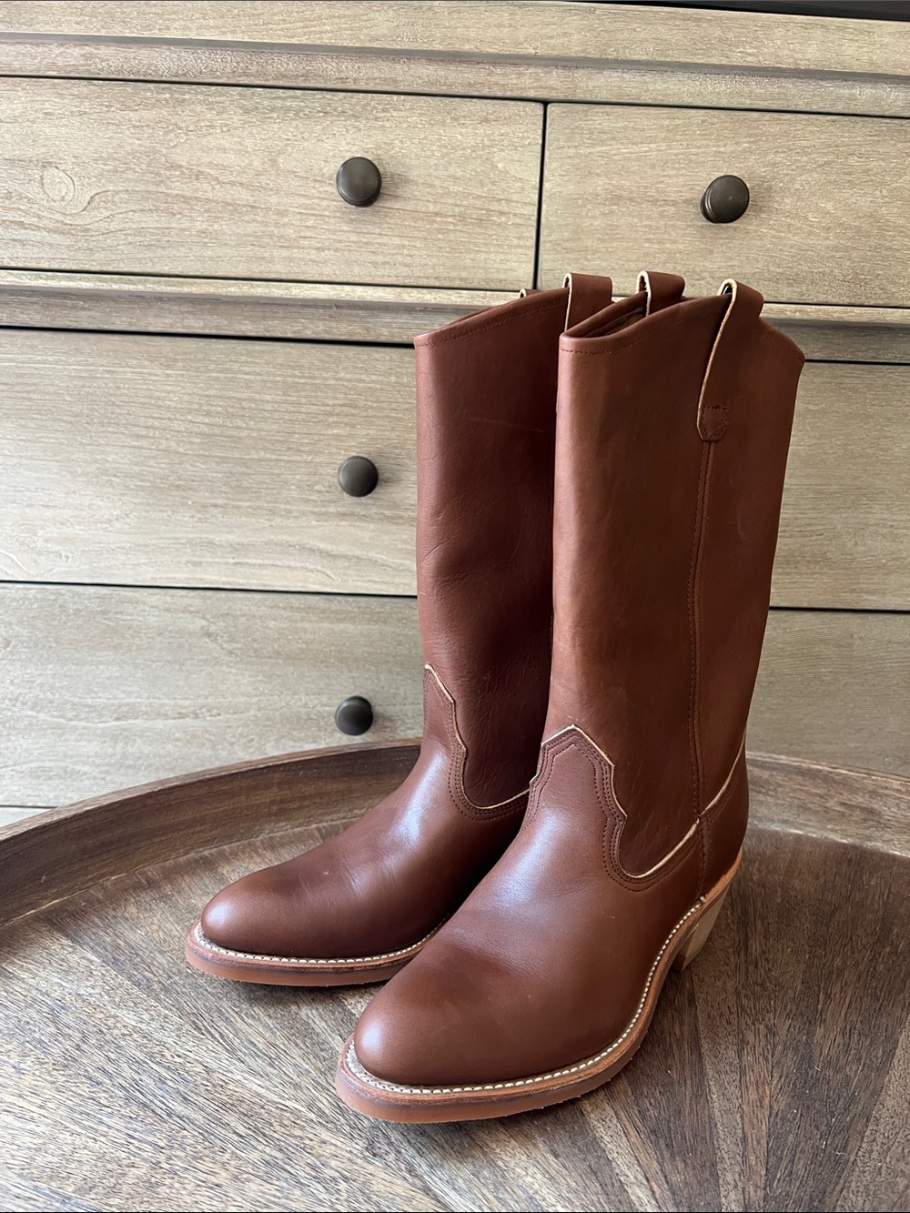 Like New🎉 Vintage Red Wings Classic Brown Leather Western Boots- Women’s